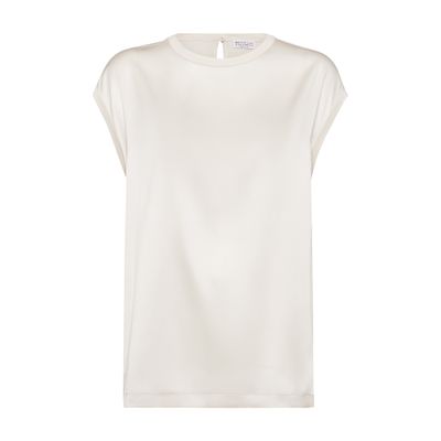 Brunello Cucinelli Satin T-shirt