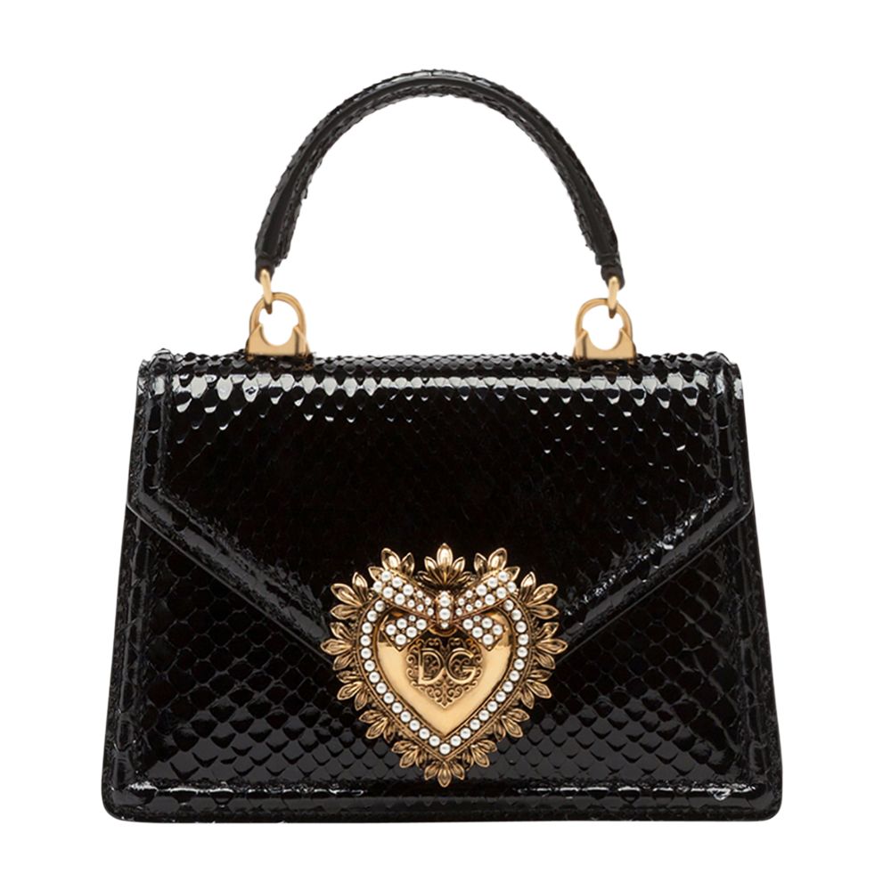 Dolce & Gabbana Small Devotion bag in python-print