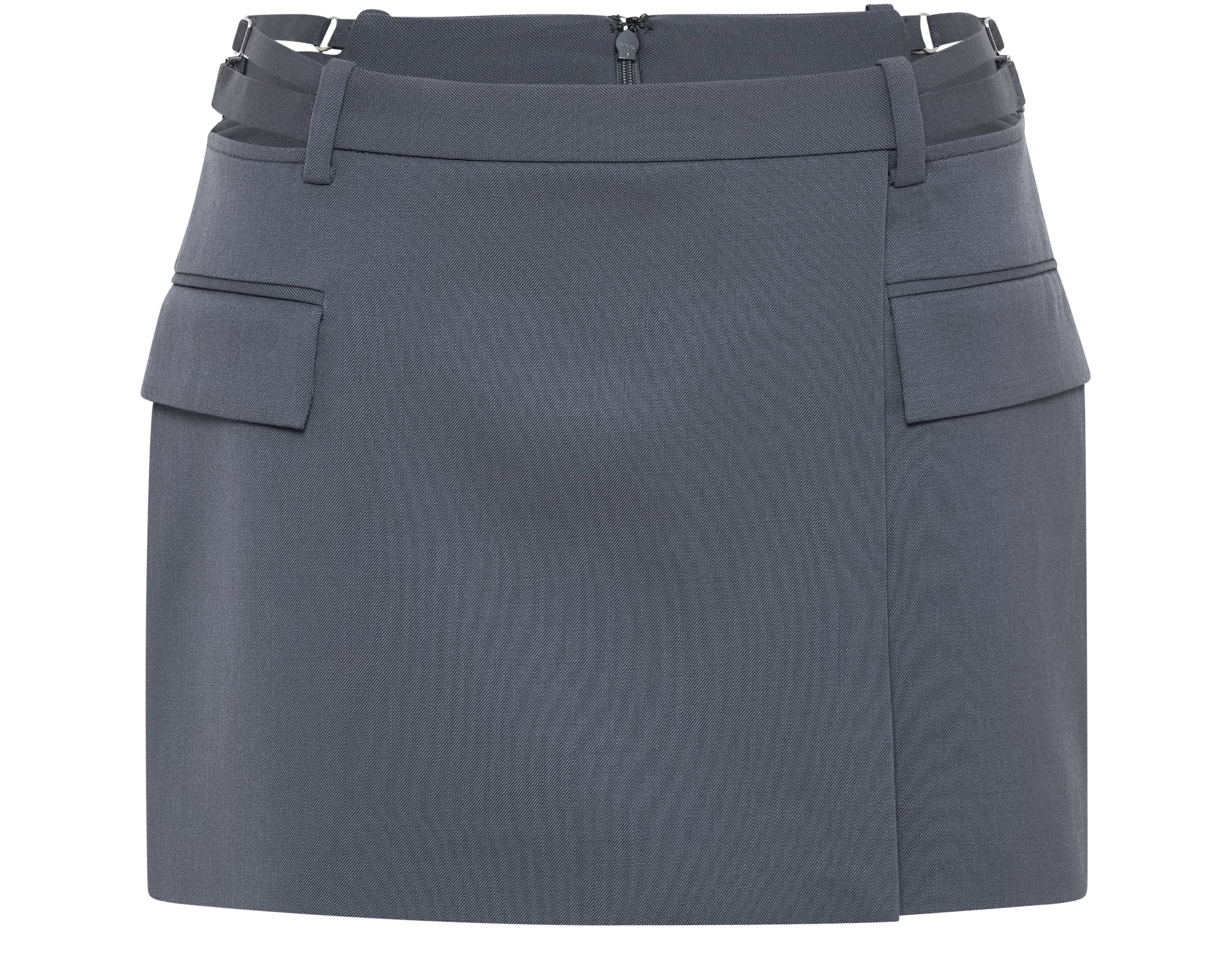 Dion Lee Lingerie wool mini skirt