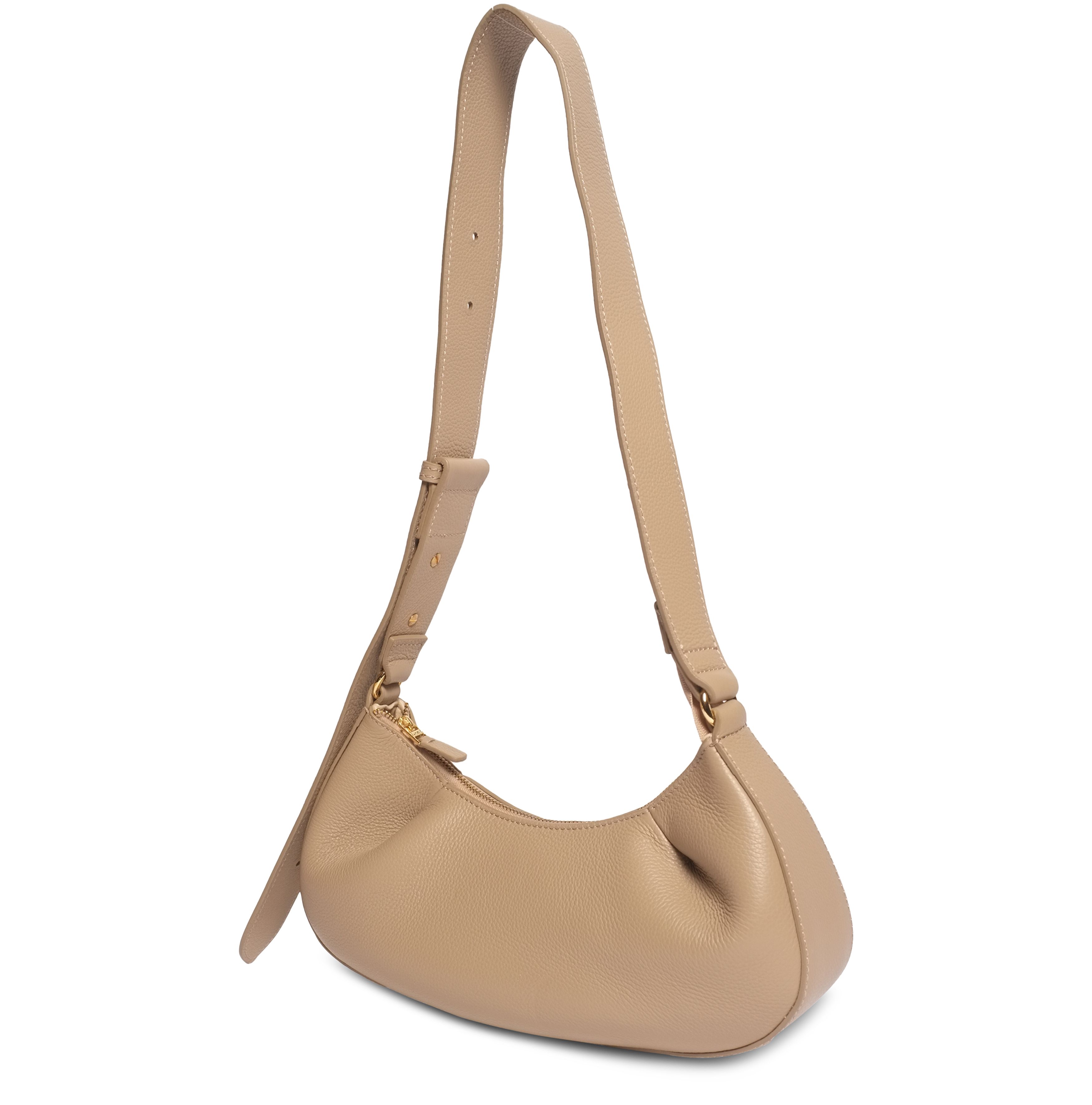 Elleme Dimple Moon small pebbled leather crossbody bag