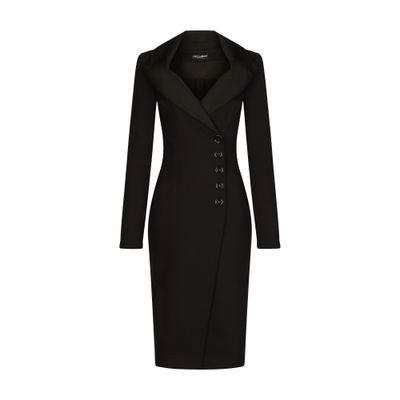 Dolce & Gabbana Technical jersey midi coat dress