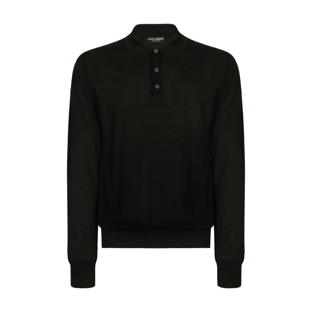 Dolce & Gabbana Cashmere polo-style sweater