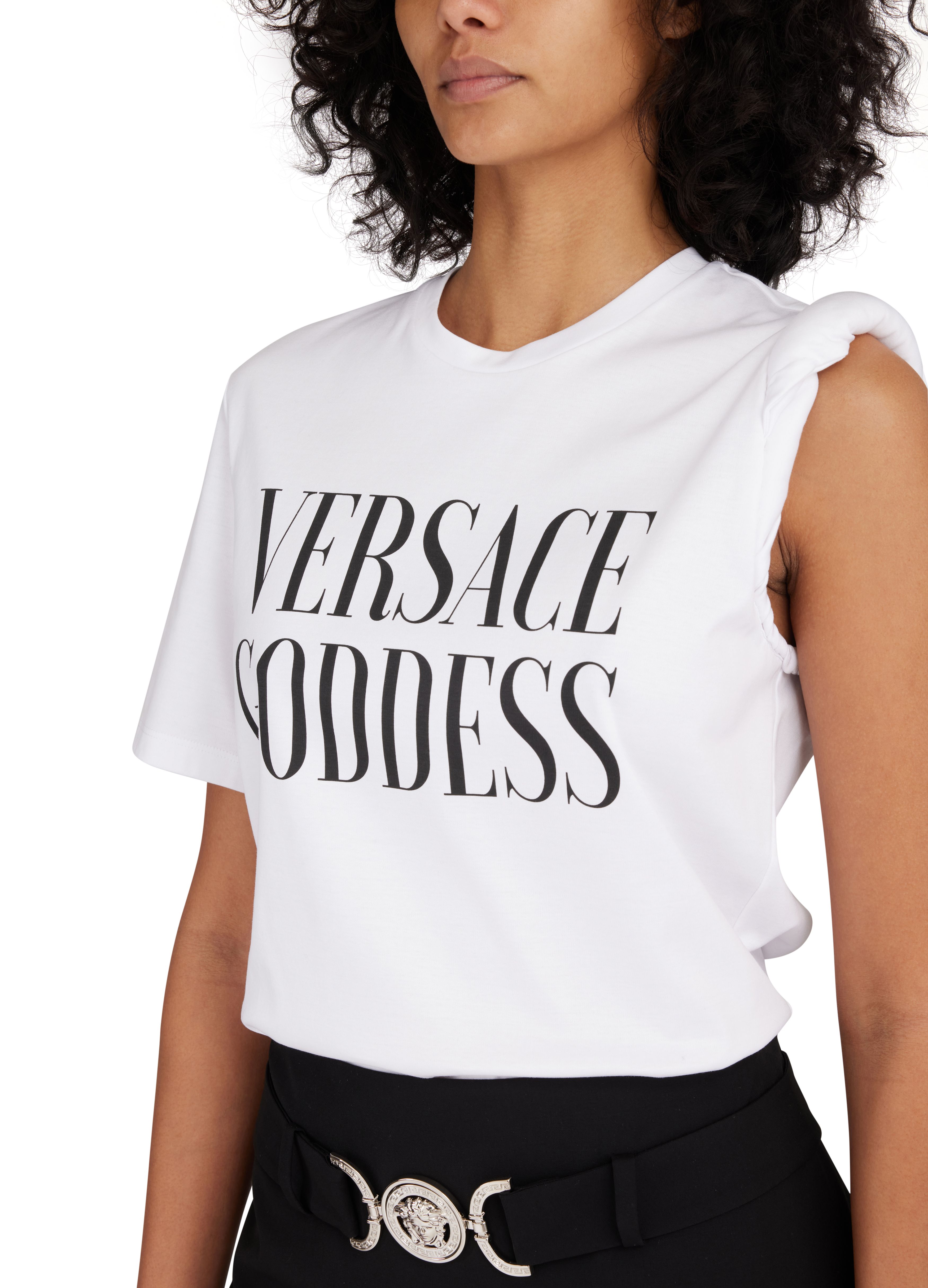 Versace Versace Goddess roll-up T-shirt