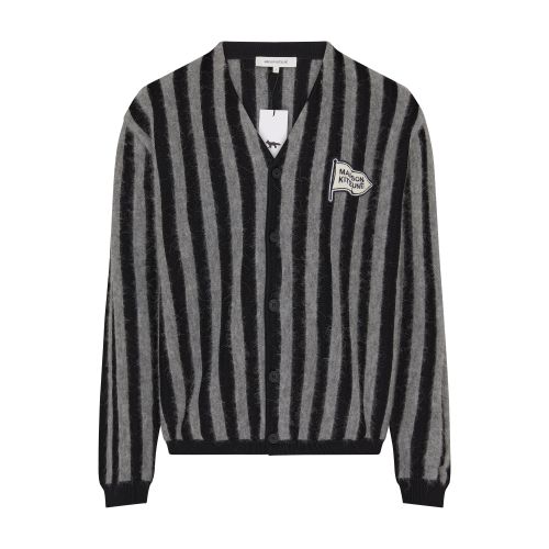 Maison Kitsuné Striped comfort cardigan