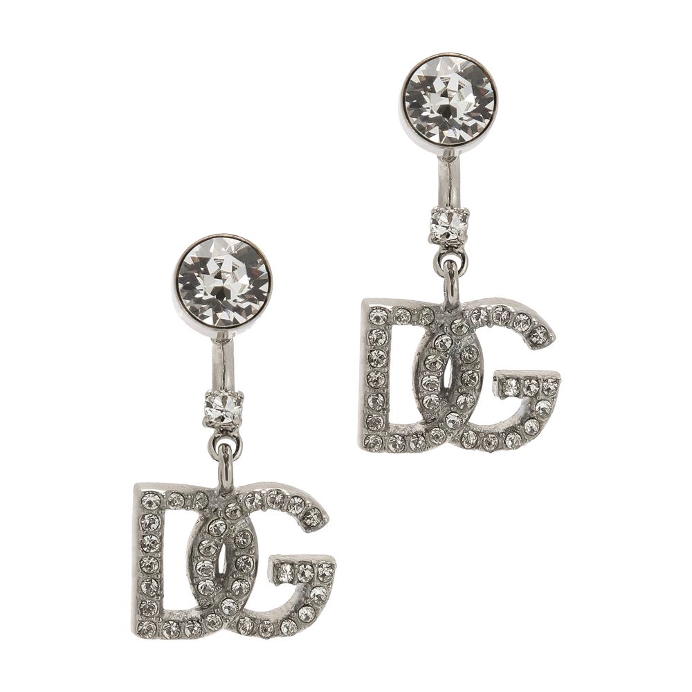 Dolce & Gabbana Earrings with DG logo and rhinestones