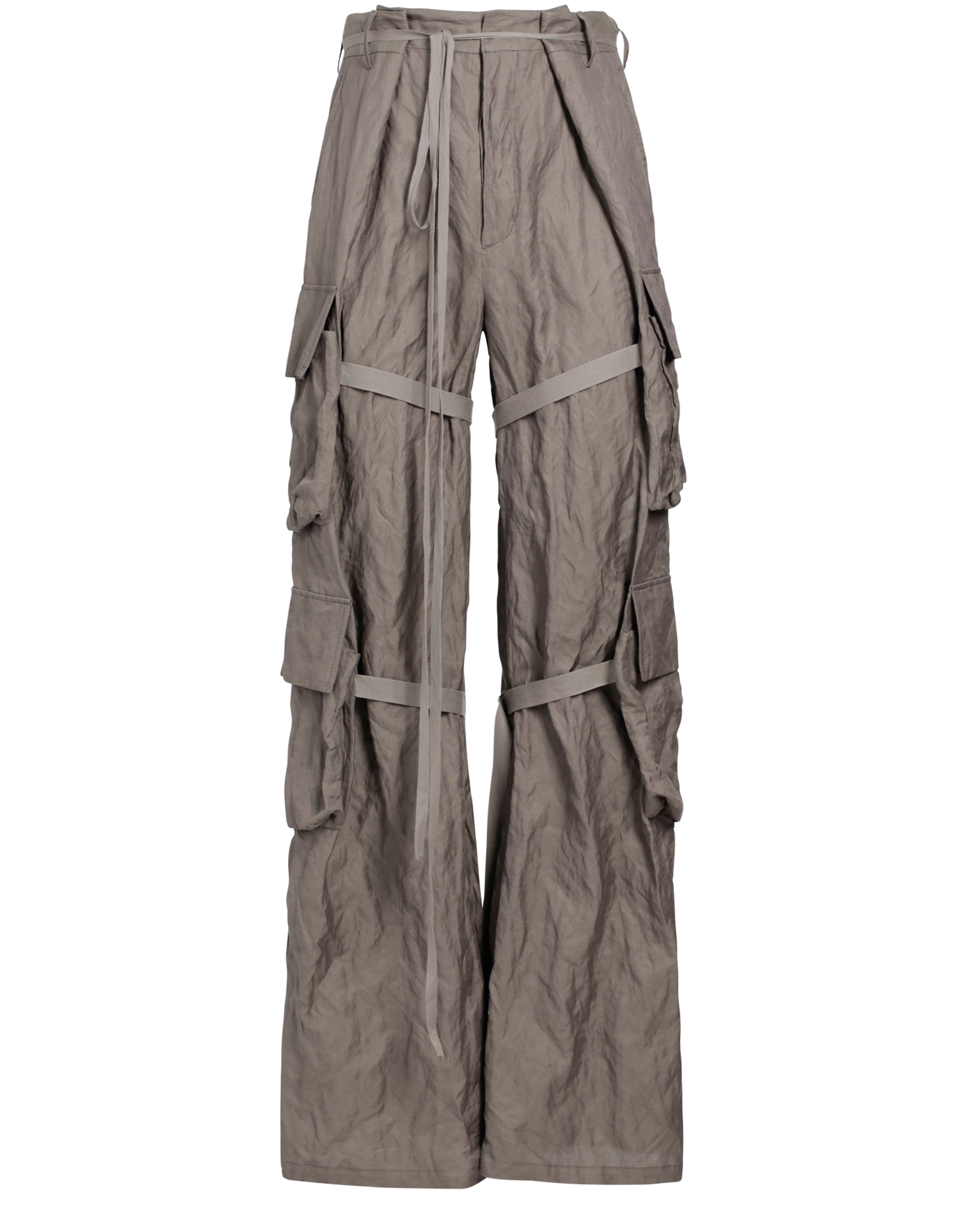 Ann Demeulemeester Florimond cargo pants crumpled cotton viscose