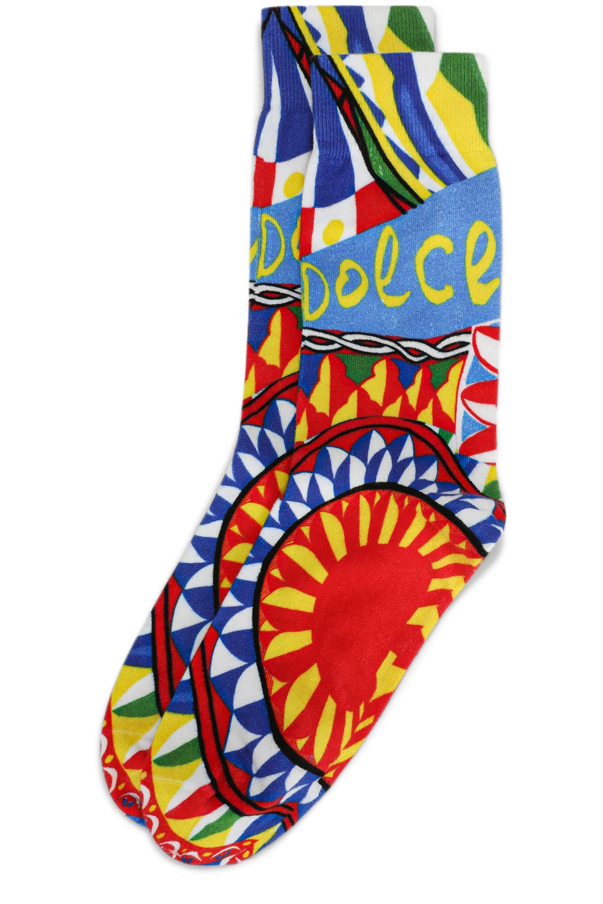 Dolce & Gabbana Carretto-print cotton socks