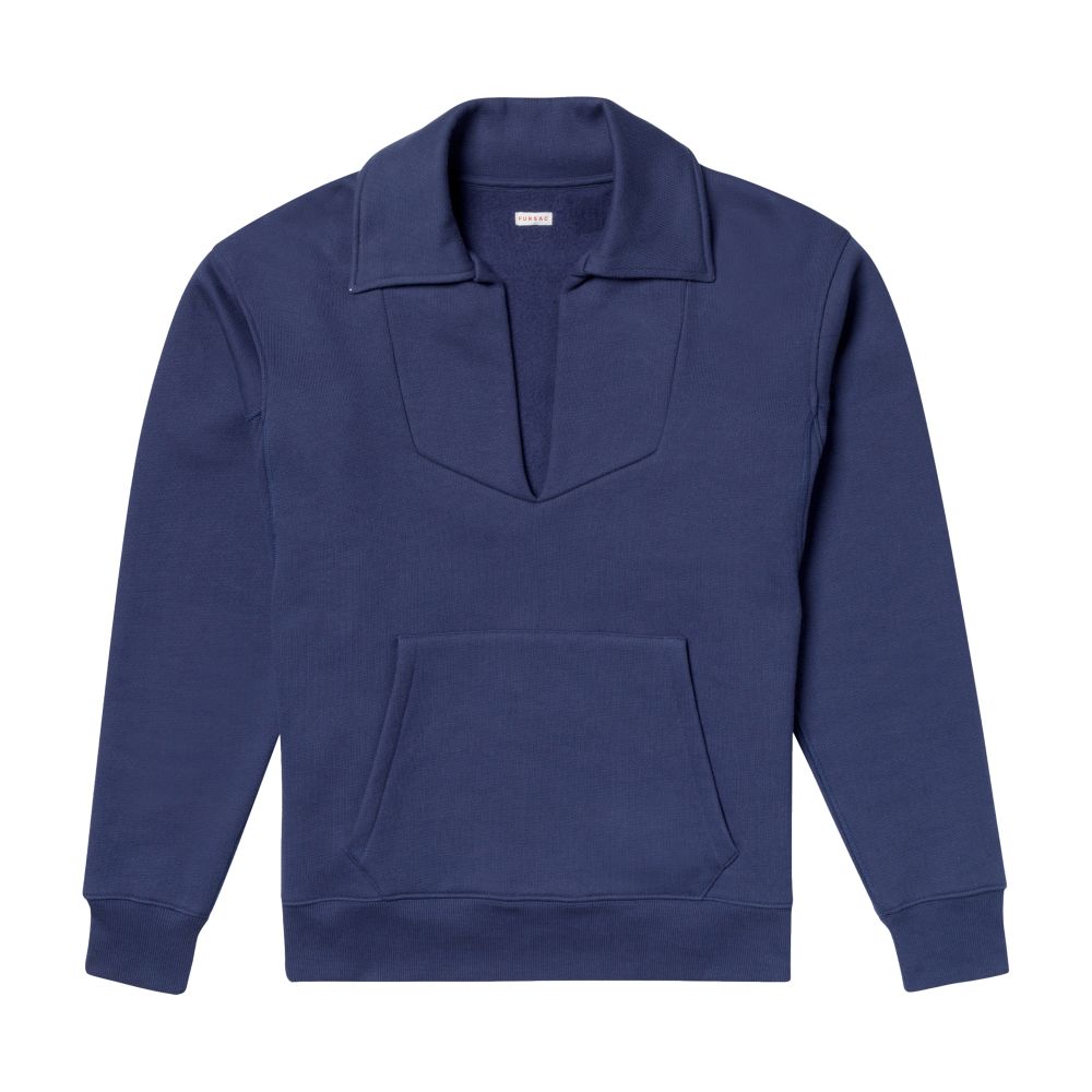  Organic cotton peacoat-style sweatshirt