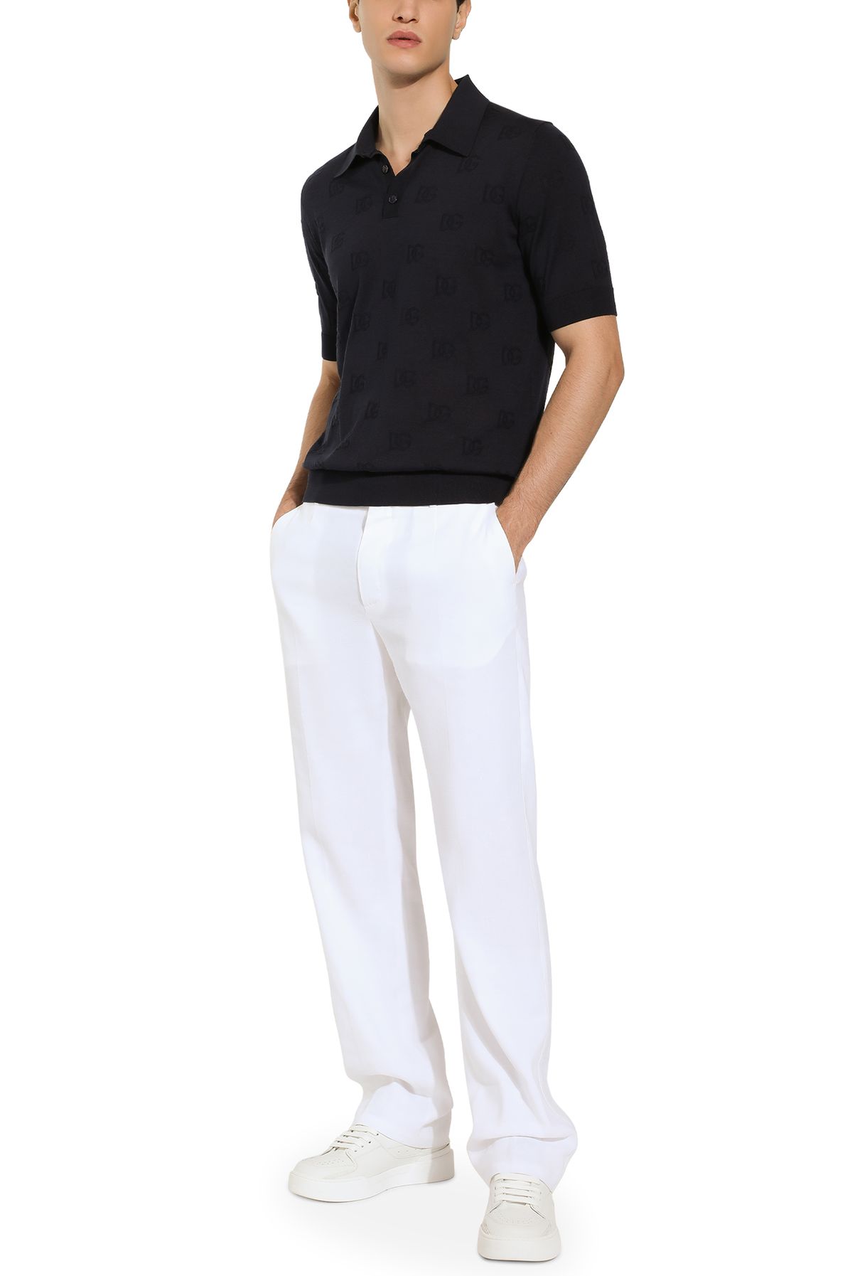 Dolce & Gabbana Silk polo-shirt