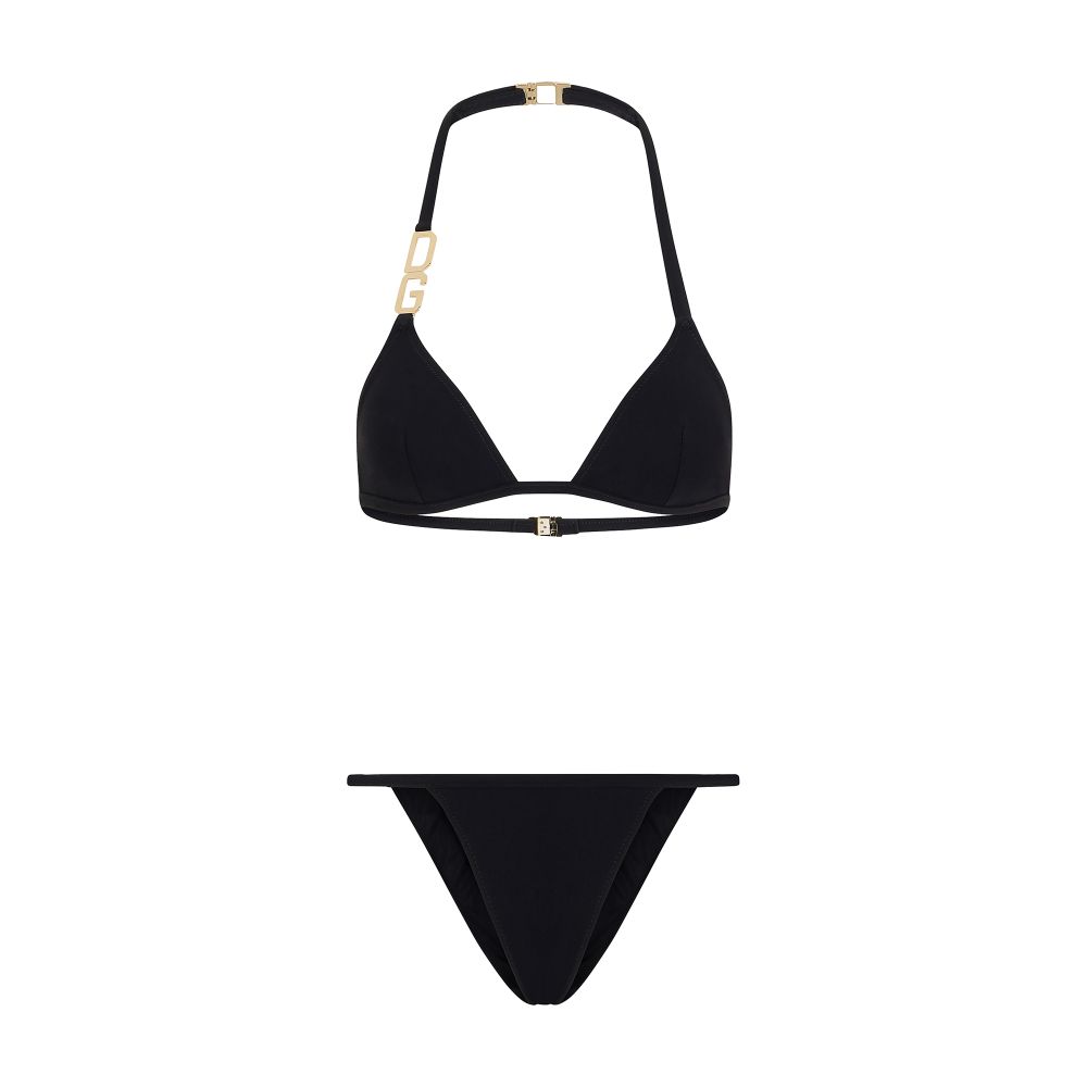 Dolce & Gabbana Triangle bikini with DG logo