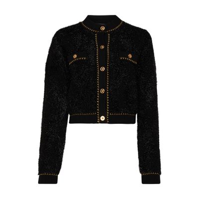 Versace Medusa tweed cardigan