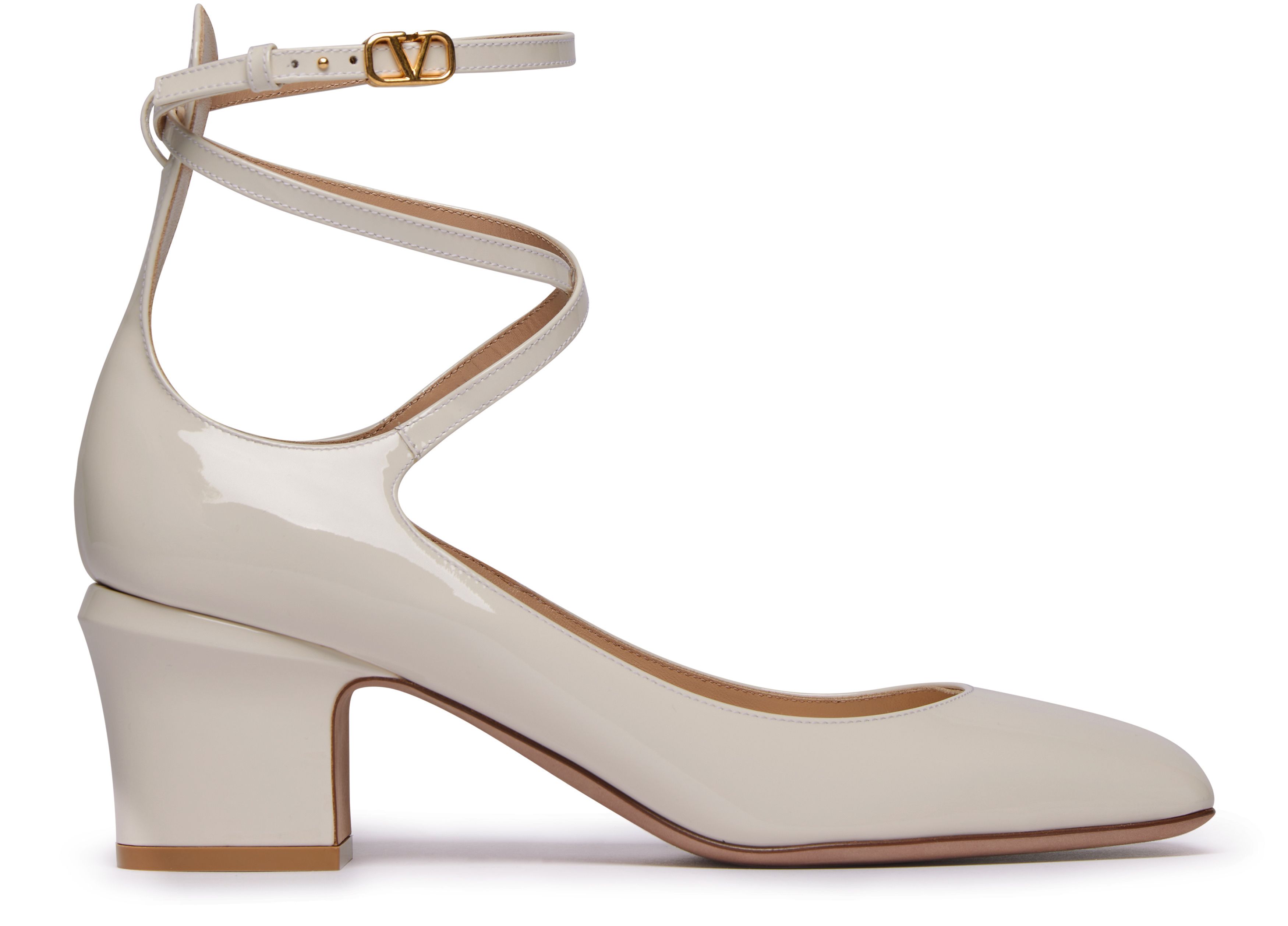 VALENTINO GARAVANI Tan-go pumps with strap