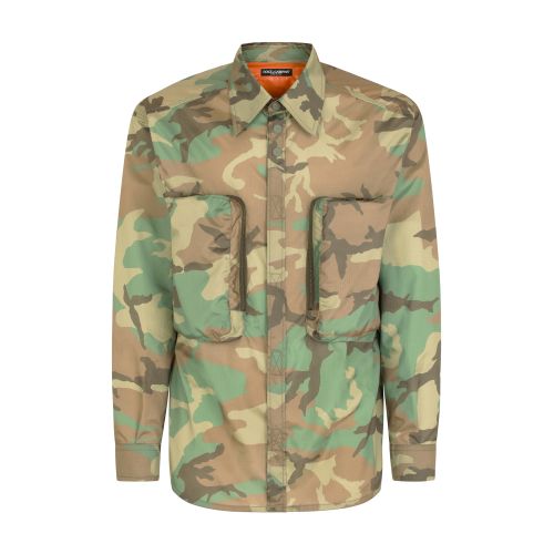 Dolce & Gabbana Camouflage-print nylon shirt