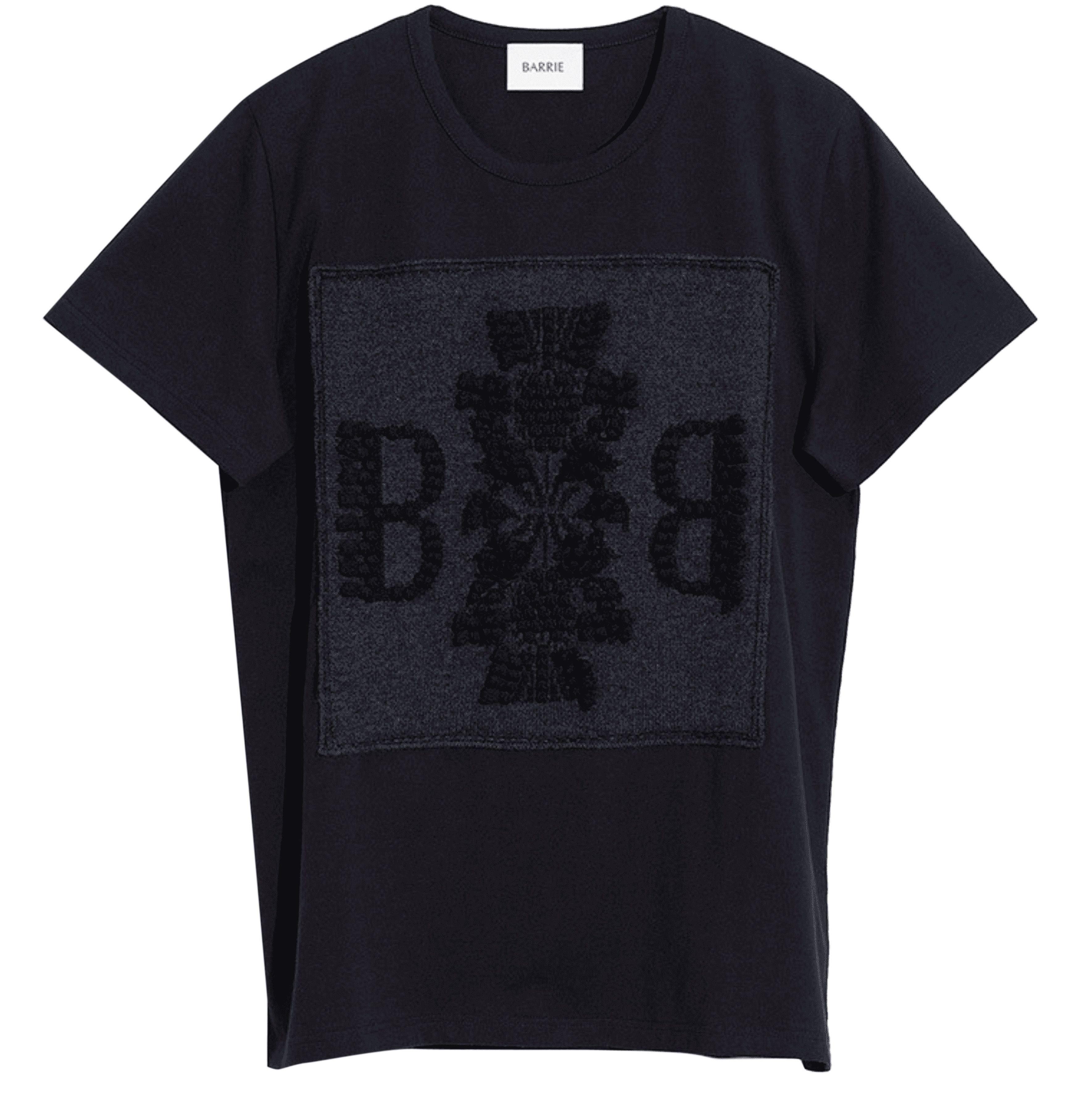 Barrie Cotton t-shirt with Barrie logo cashmere patch