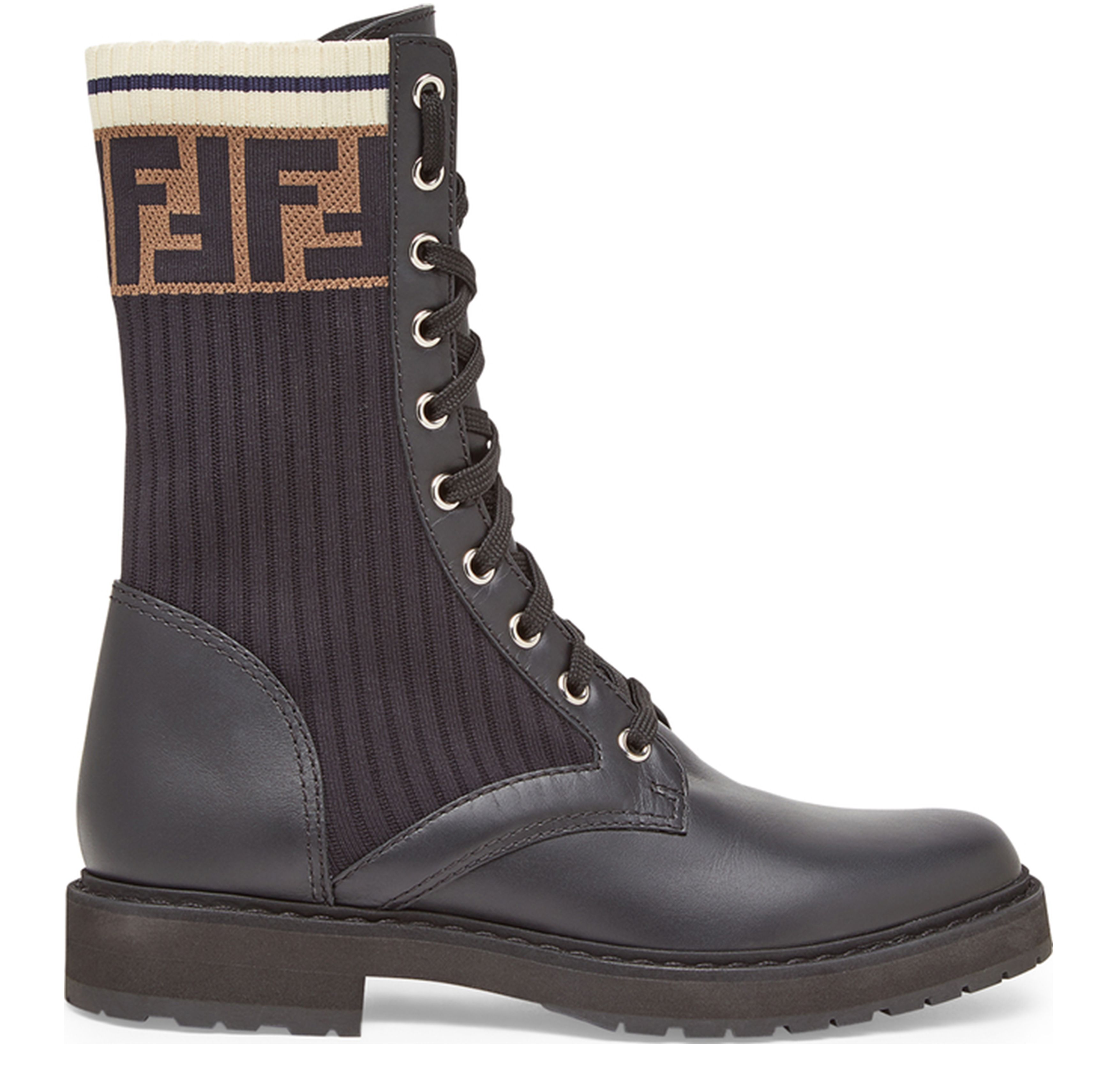 FENDI Rockoko combat boots