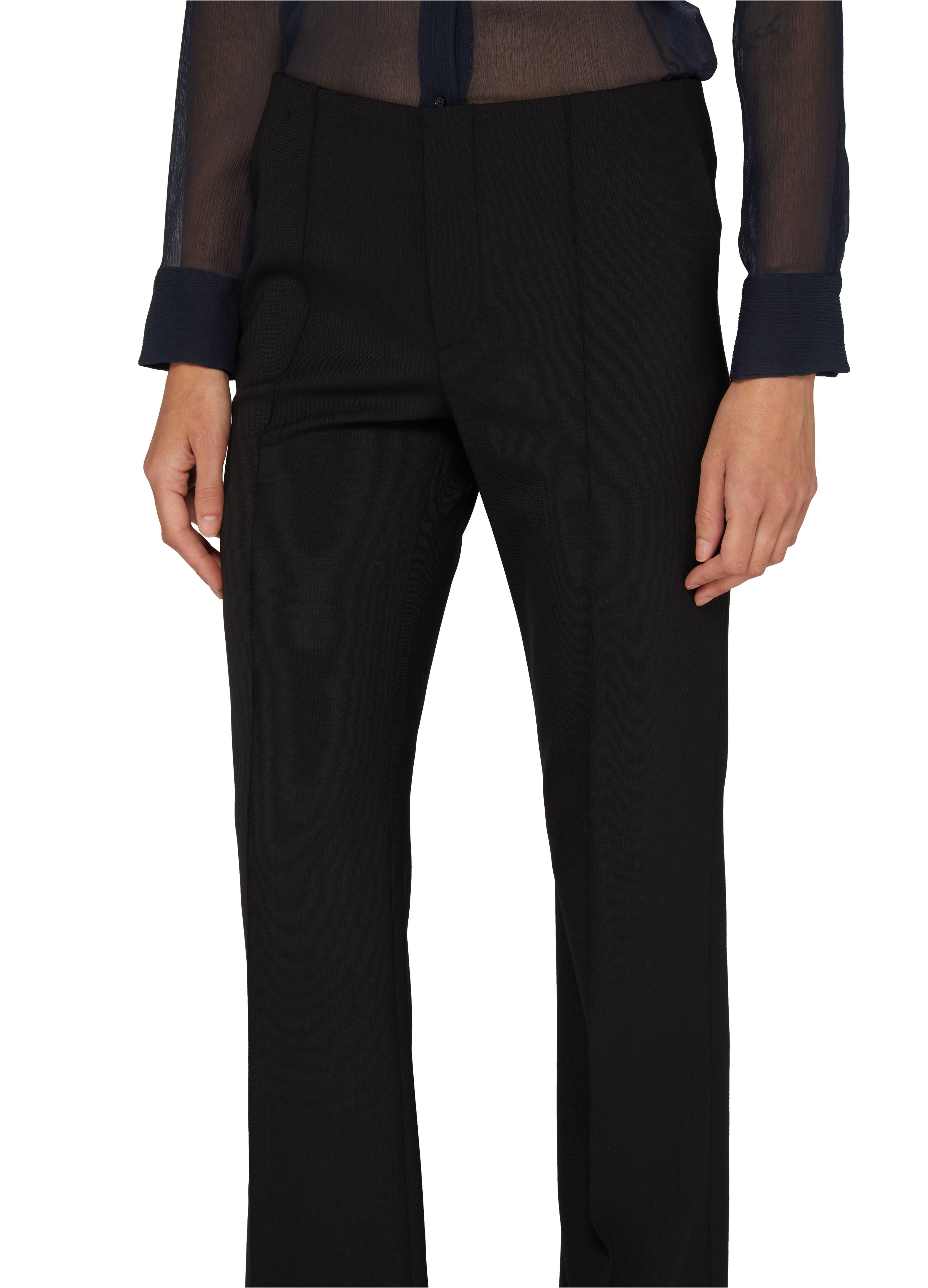 Chloé Tailored wool pants with asymmetrical ankles