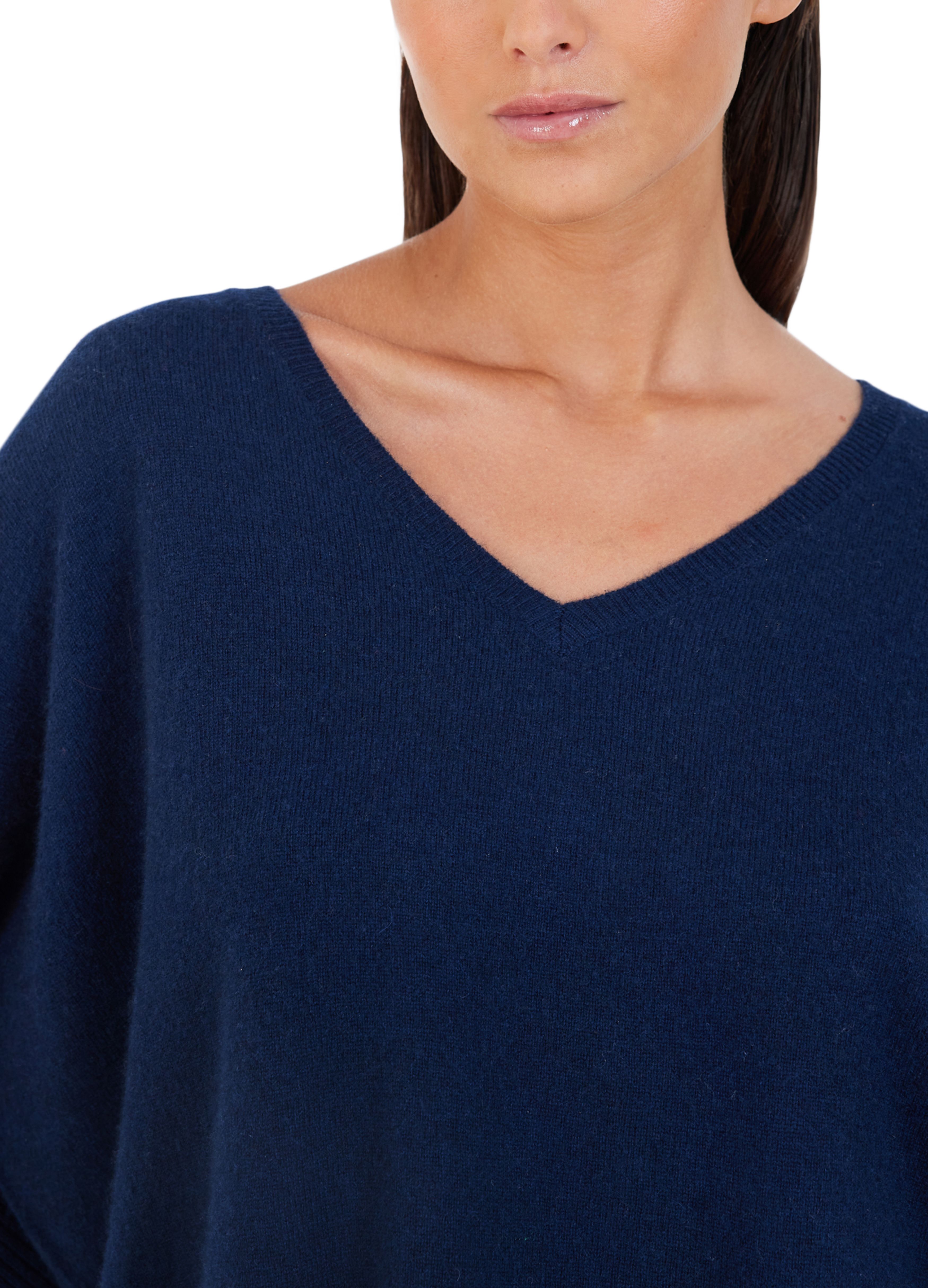  Faustine v-neck cashmere poncho