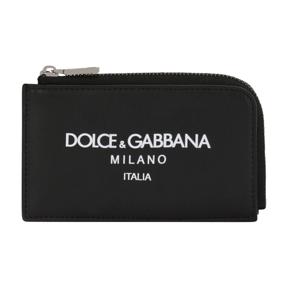 Dolce & Gabbana Calfskin card holder with logo