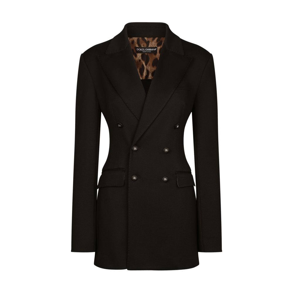 Dolce & Gabbana Double-breasted Milano rib jacket