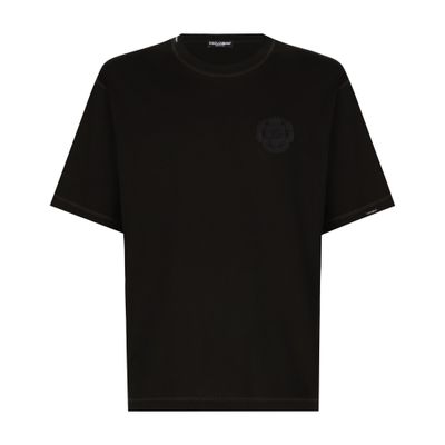 Dolce & Gabbana Cotton T-shirt with logo embroidery