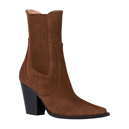 Alberta Ferretti Suede Texan ankle boots