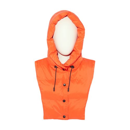 Yves Salomon Waterproof hooded performance fabric puffer jacket bib
