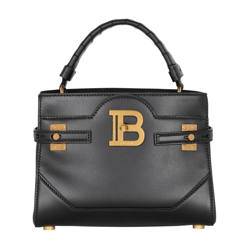 Balmain B-Buzz 22 Top Handle leather bag