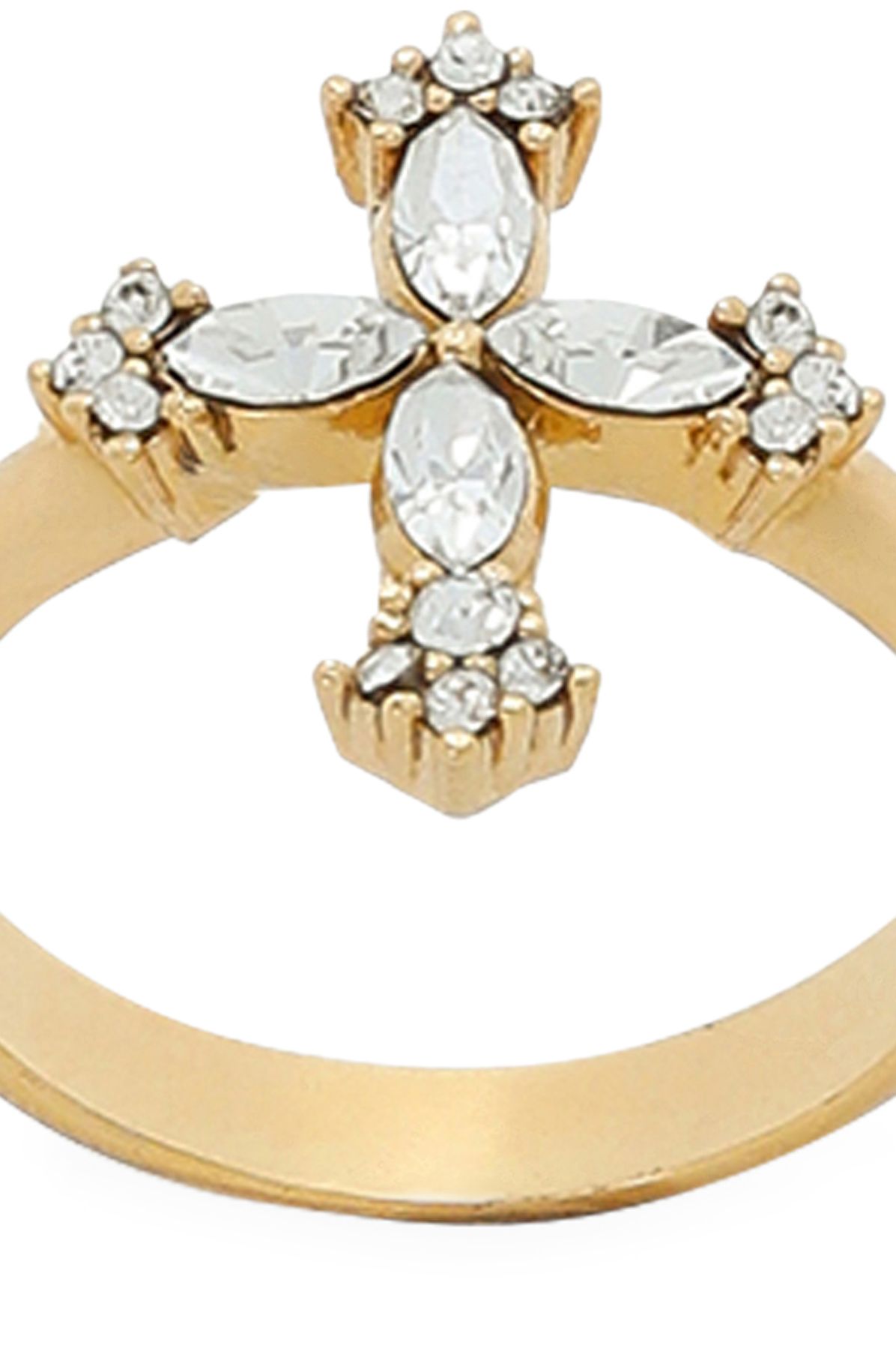 Dolce & Gabbana Ring with rhinestone-detailed cross