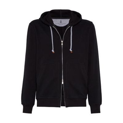 Brunello Cucinelli Zippered hooded sweatshirt