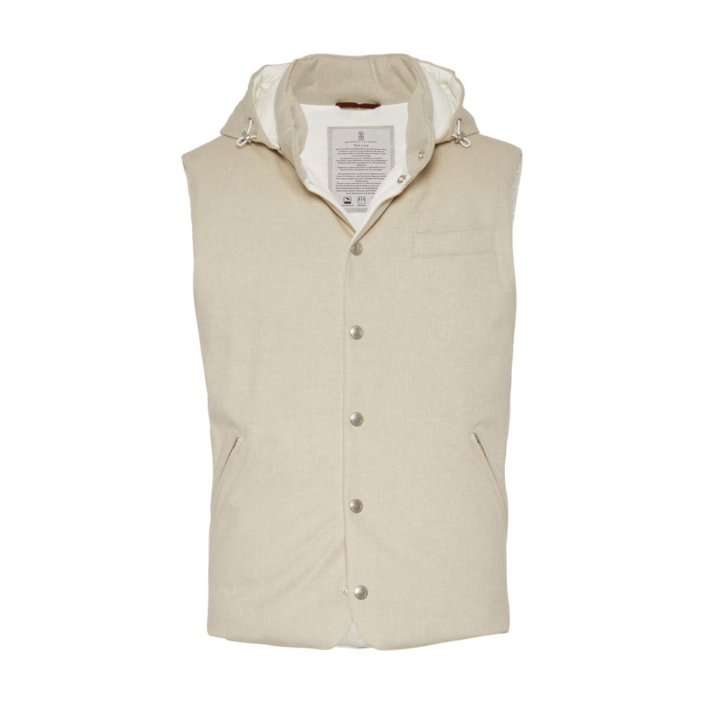 Brunello Cucinelli Flannel down vest