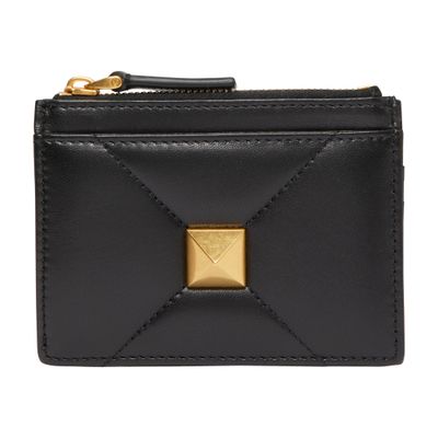 VALENTINO GARAVANI  Roman Stud coin purse and card holder