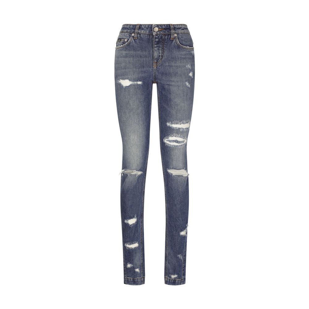 Dolce & Gabbana Girly jeans with ripped details