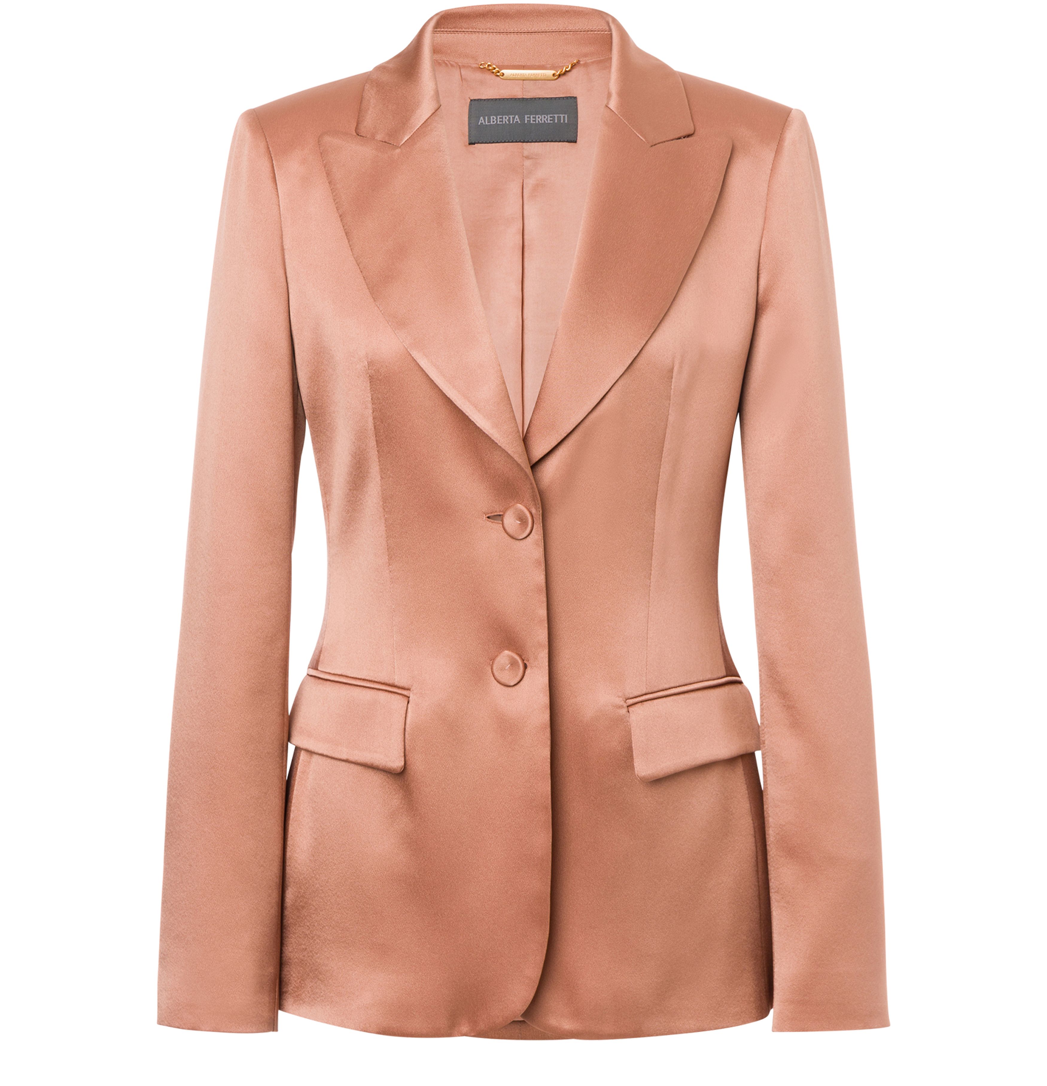 Alberta Ferretti Single-breasted jacket in satin