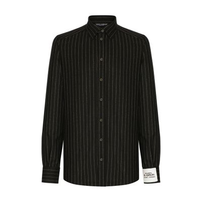 Dolce & Gabbana Stretch Wool Flannel Shirt