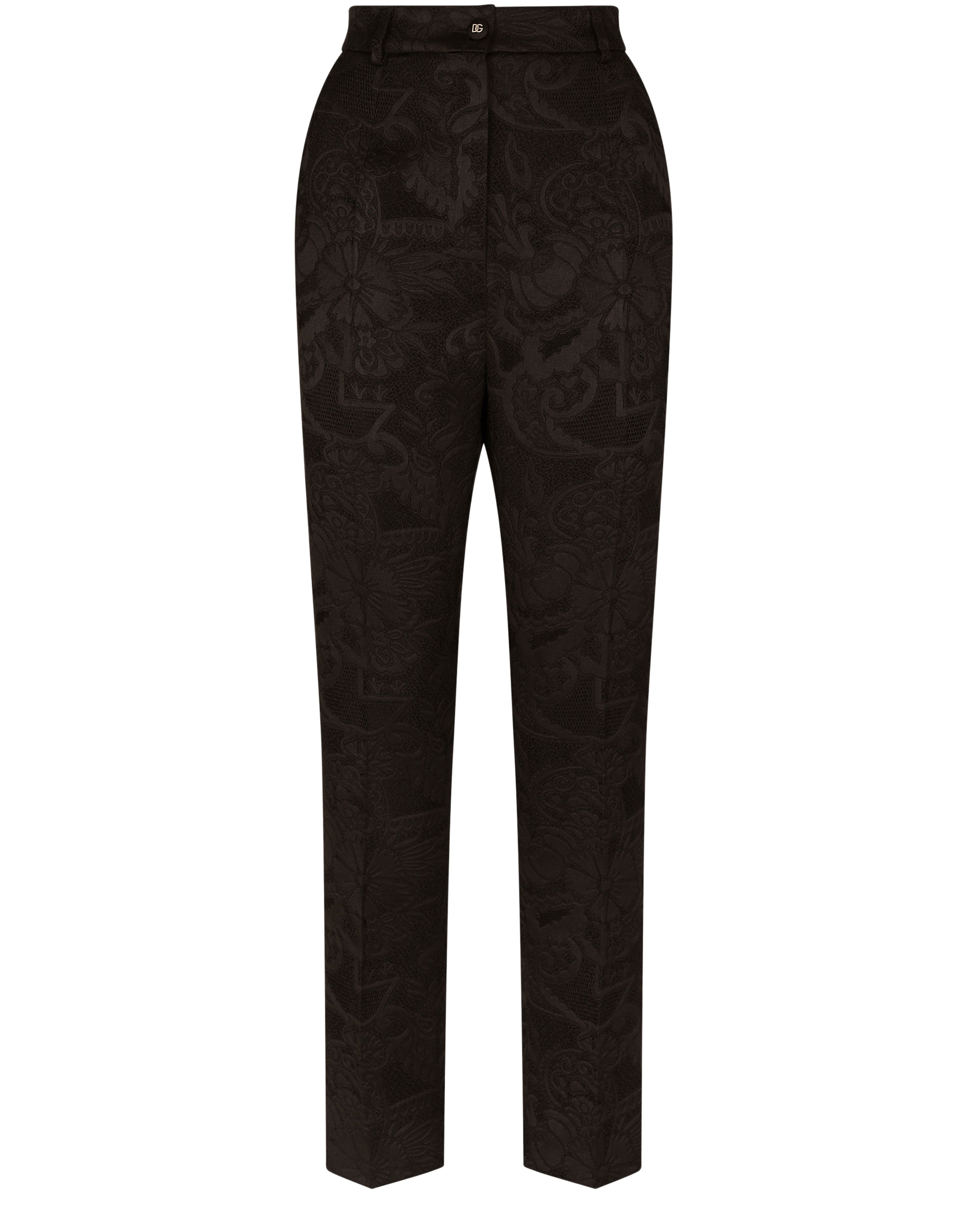 Dolce & Gabbana Floral jacquard pants