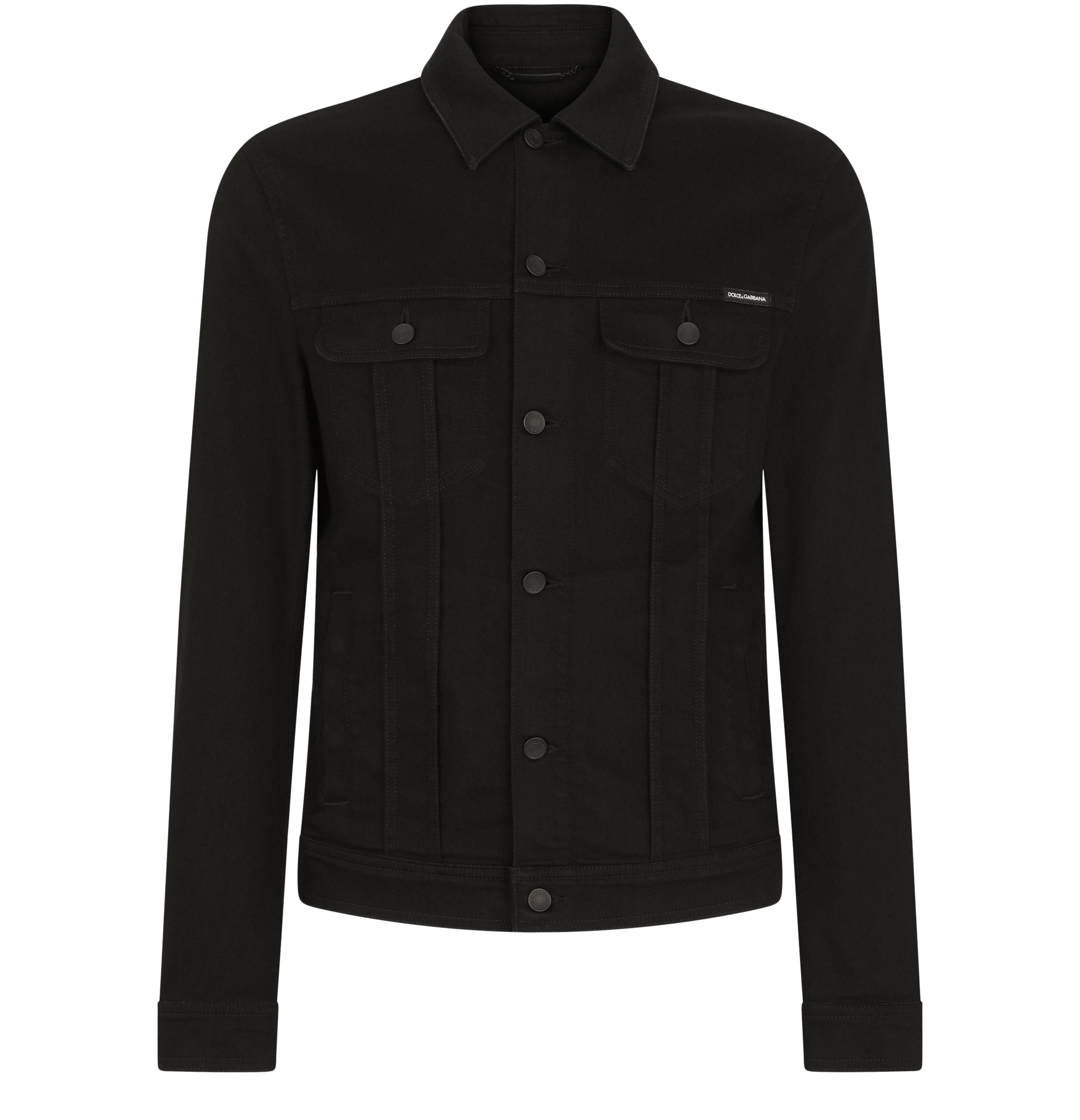 Dolce & Gabbana Black stretch denim jacket