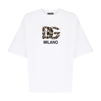 Dolce & Gabbana T-shirt with flocked DG logo