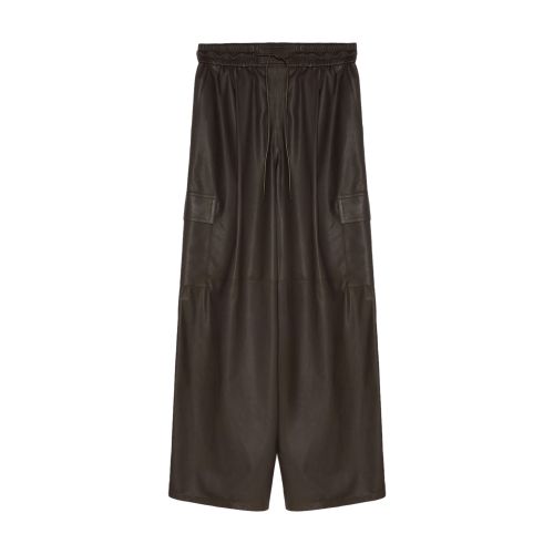 Yves Salomon Lamb leather cargo pants