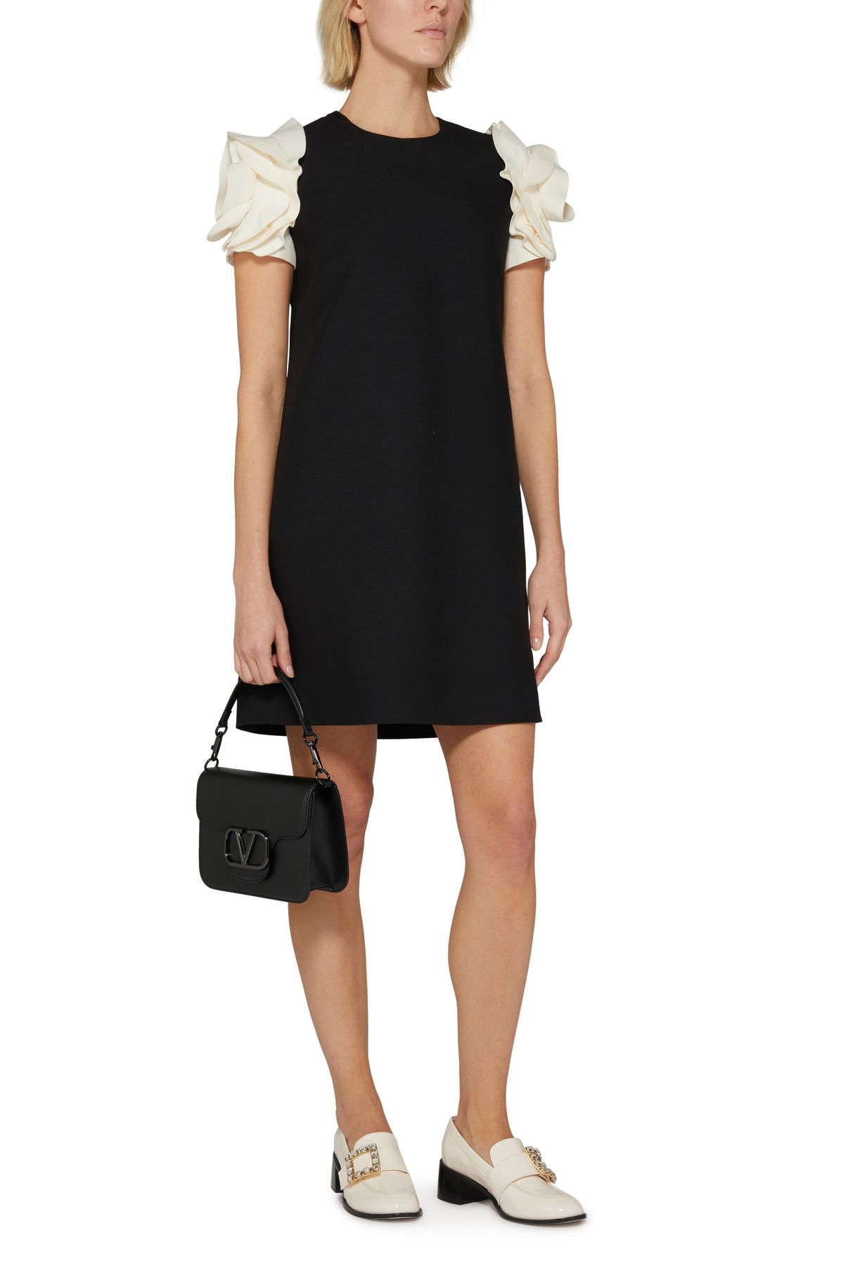 VALENTINO GARAVANI Wool and silk mini dress