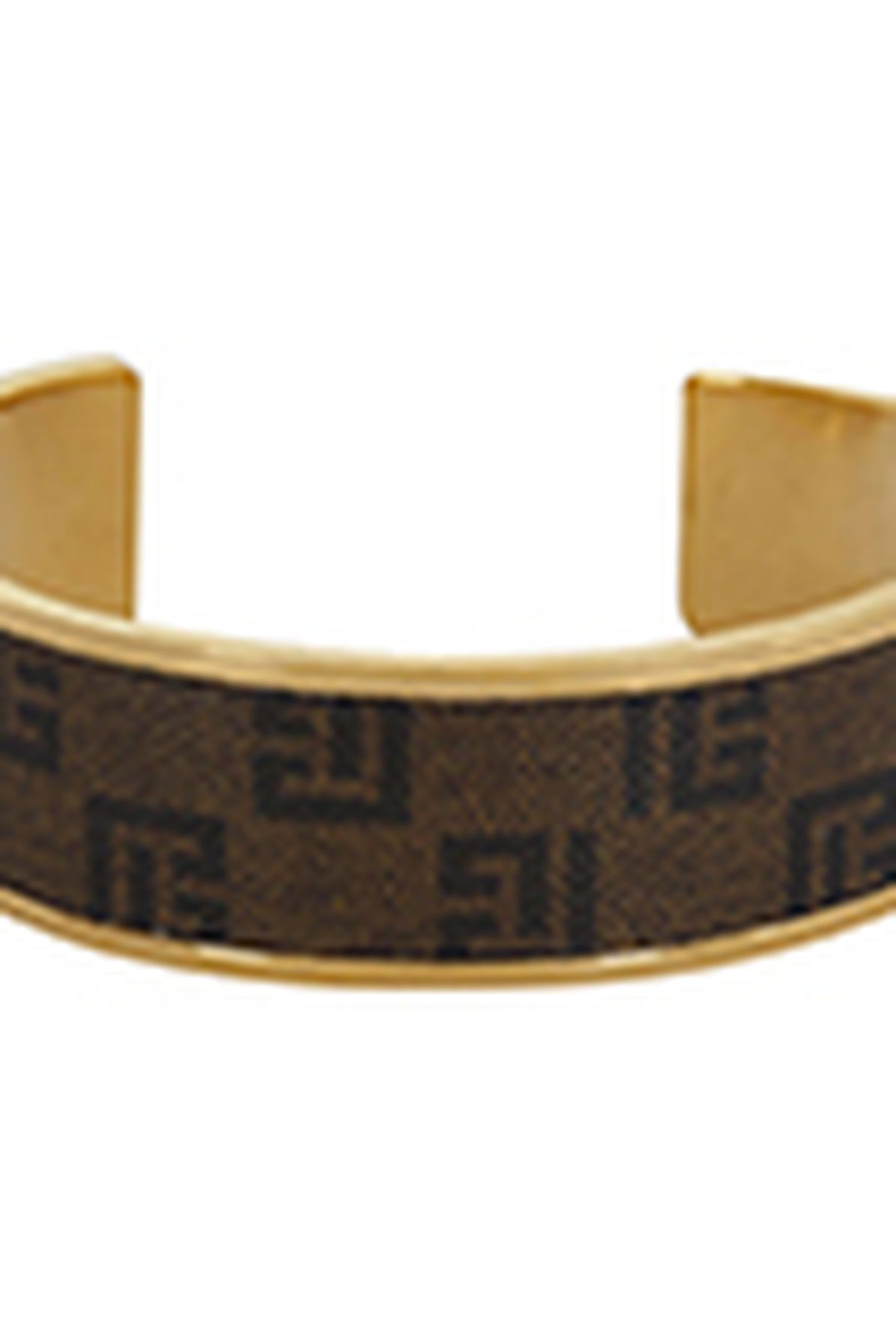 Balmain Monogram Bracelet In Metal And Waxed Canvas