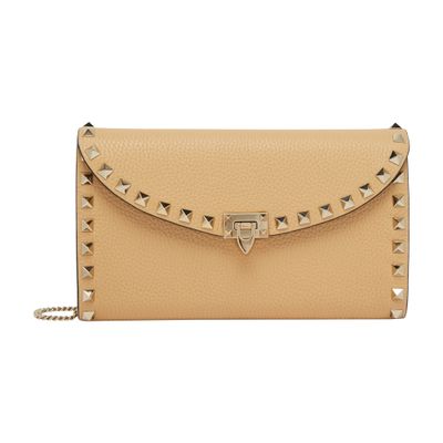 VALENTINO GARAVANI Rockstud wallet with chain