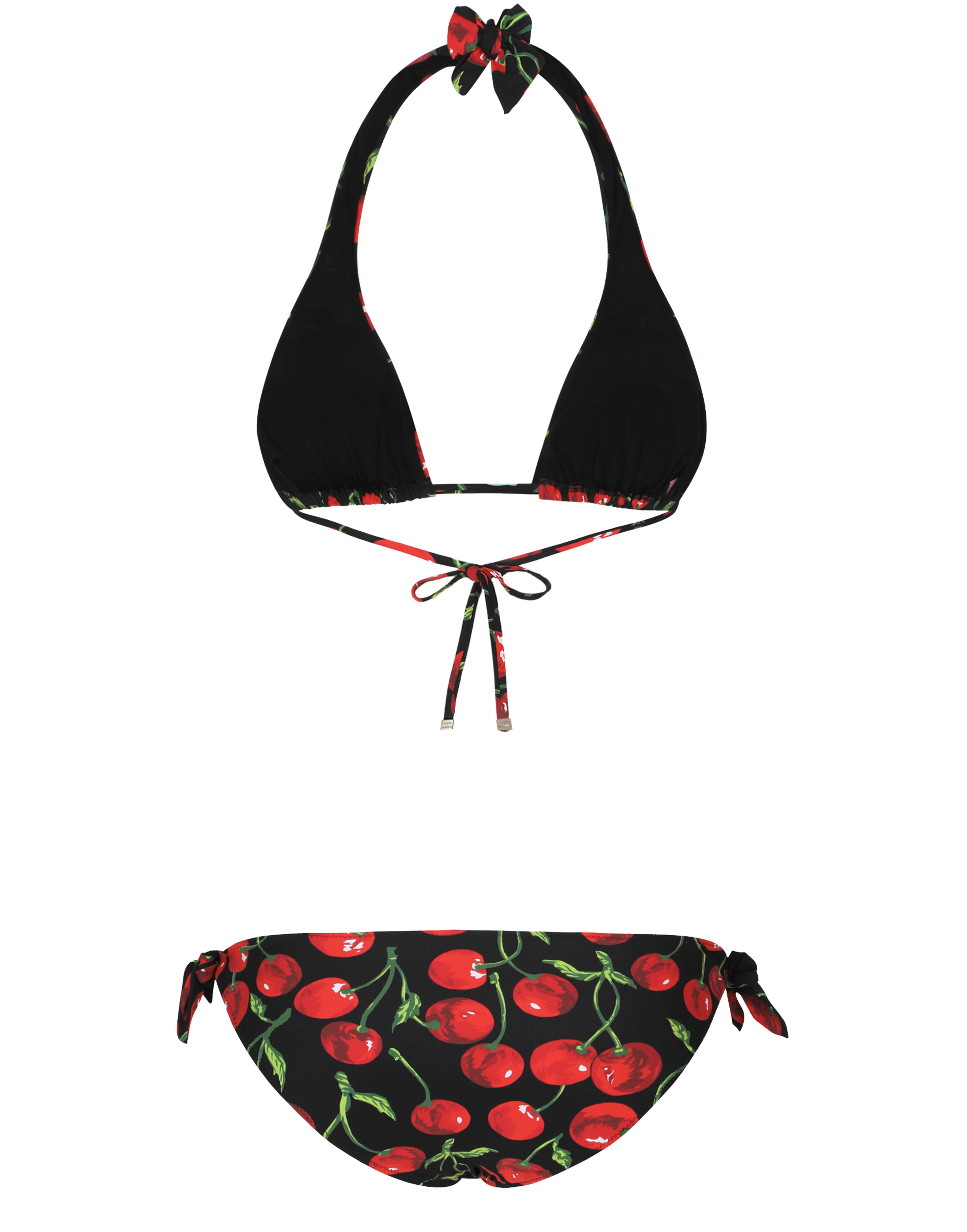 Dolce & Gabbana Cherry-print triangle bikini