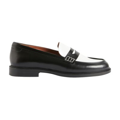  Two-tone leather loafers