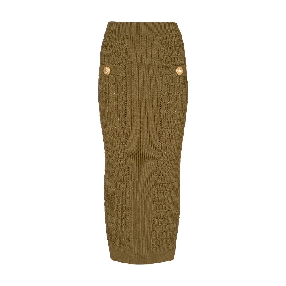 Balmain Midi knit skirt