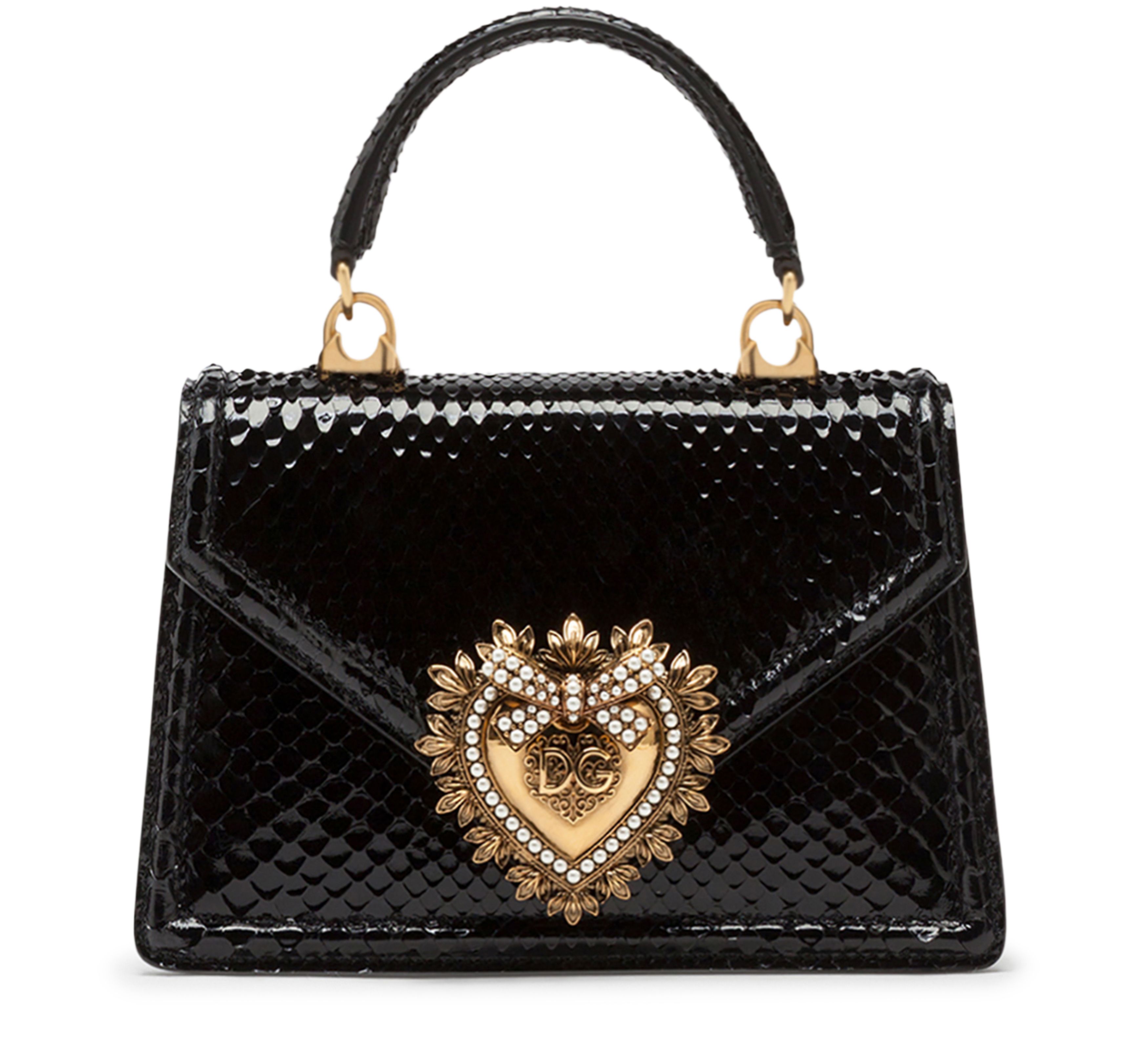 Dolce & Gabbana Small Devotion bag in python-print