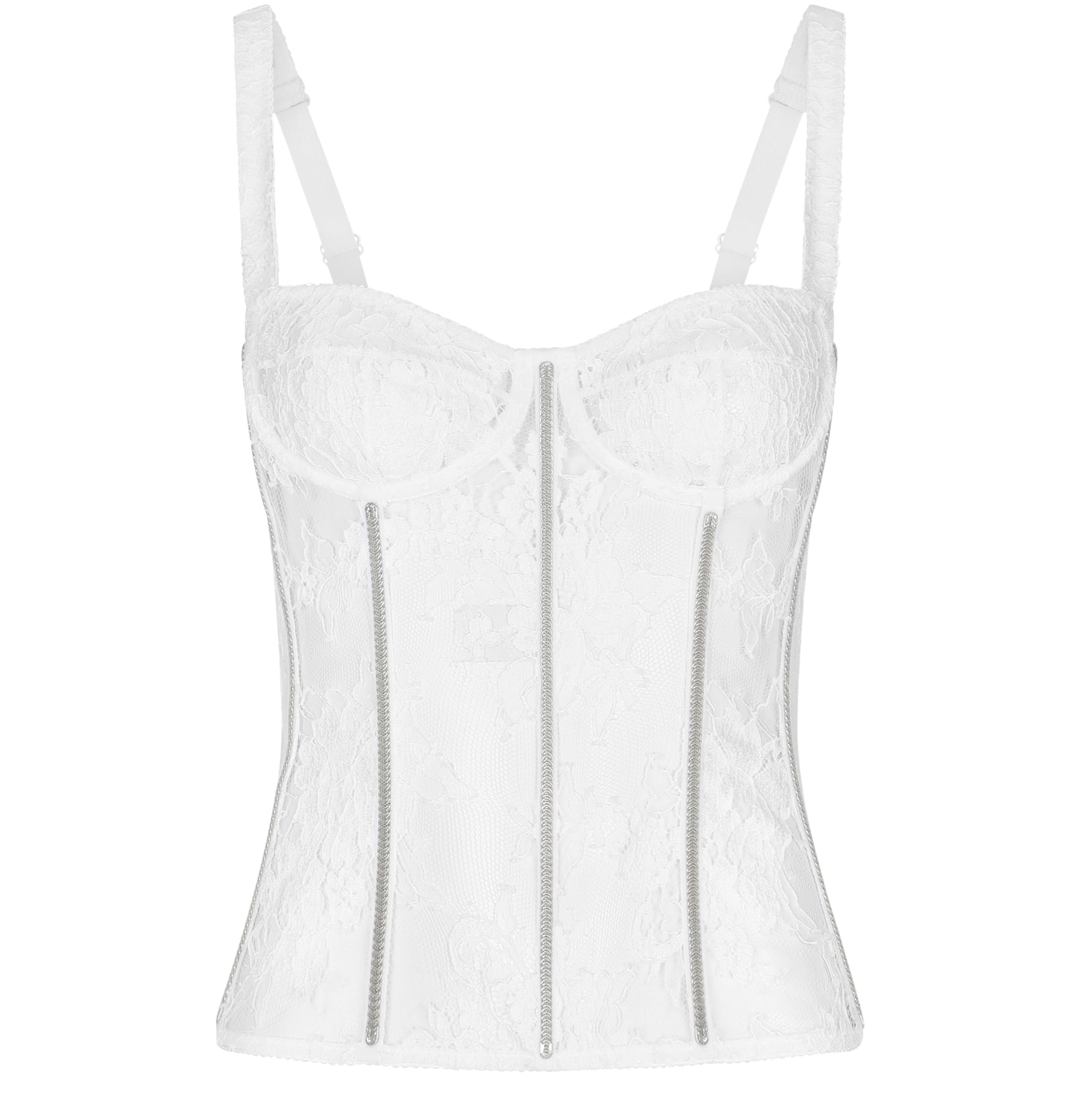 Dolce & Gabbana Lace lingerie bustier with straps