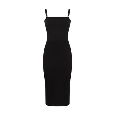 Dolce & Gabbana Jersey calf-length dress with DG embellishment