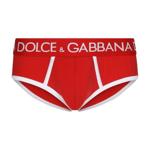 Dolce & Gabbana Brando Elasticized Jersey Briefs with Contrast Edges