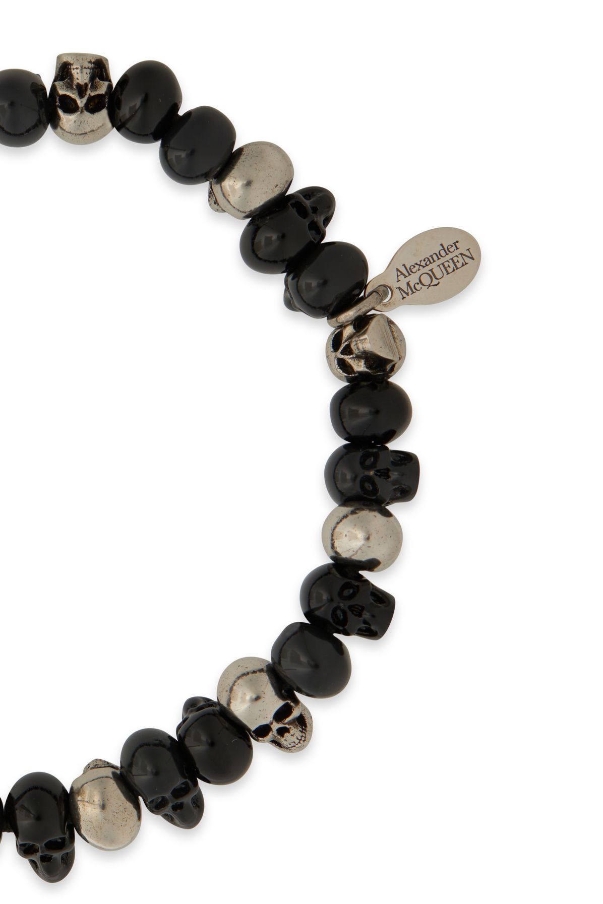 Alexander McQueen Beaded skull bracelet