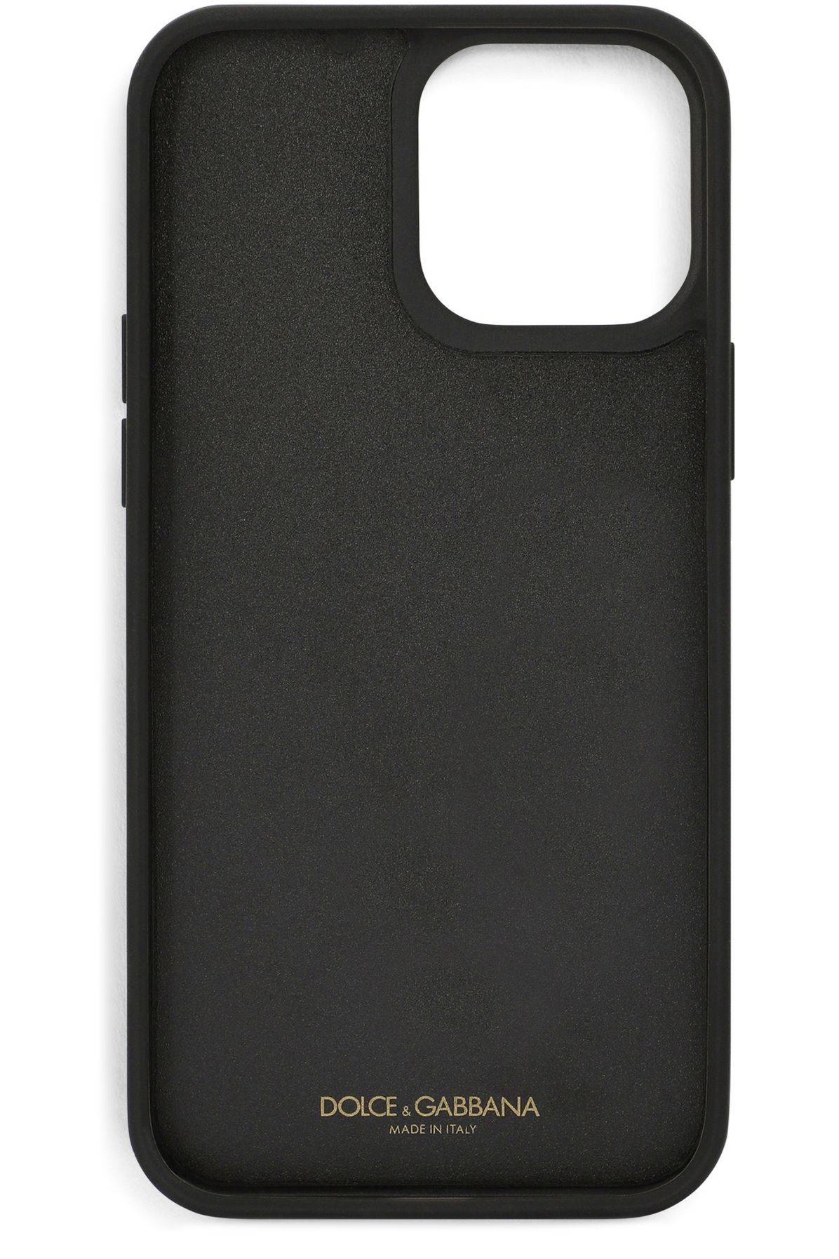 Dolce & Gabbana Calfskin iPhone 13 Pro Max cover with all-over DG print